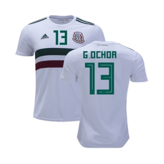 Mexico 13 G.Ochoa Away Kid Soccer Country Jersey