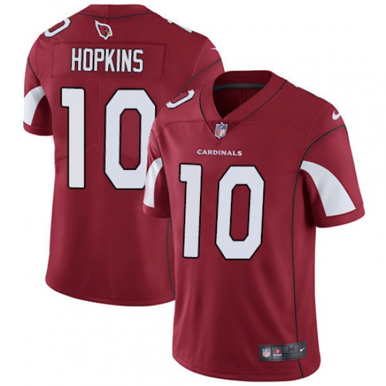 Youth Nike Arizona Cardinals 10 DeAndre Hopkins Red Team Color Stitched NFL Vapor Untouchable Limited Jersey