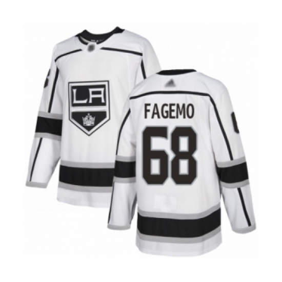 Youth Los Angeles Kings 68 Samuel Fagemo Authentic White Away Hockey Jersey