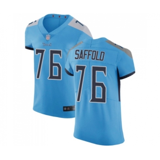 Men's Tennessee Titans 76 Rodger Saffold Light Blue Alternate Vapor Untouchable Elite Player Football Jersey