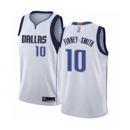 Men's Dallas Mavericks 10 Dorian Finney-Smith Authentic White Basketball Jersey - Association Edition