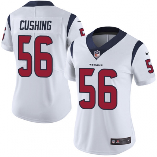 Women's Nike Houston Texans 56 Brian Cushing Limited White Vapor Untouchable NFL Jersey