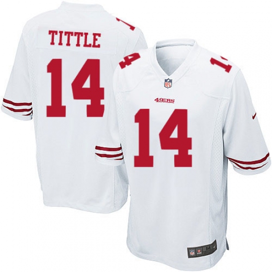 Men's Nike San Francisco 49ers 14 Y.A. Tittle Game White NFL Jersey