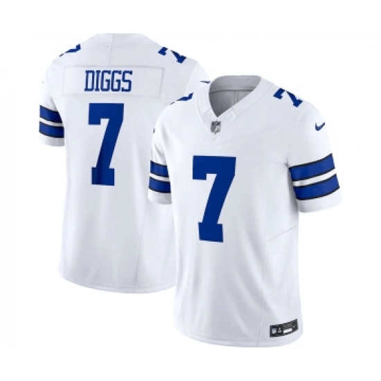 Men's Nike Dallas Cowboys 7 Trevon Diggs White 2023 F.U.S.E. Limited Stitched Football Jersey
