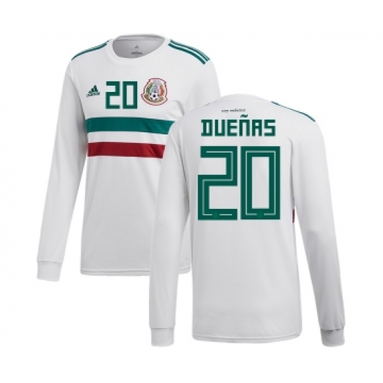 Mexico 20 Duenas Away Long Sleeves Soccer Country Jersey