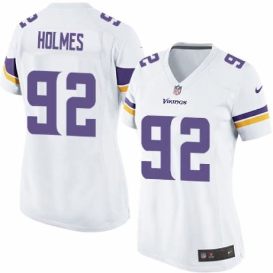 Women's Nike Minnesota Vikings 92 Jalyn Holmes Game White NFL Jersey