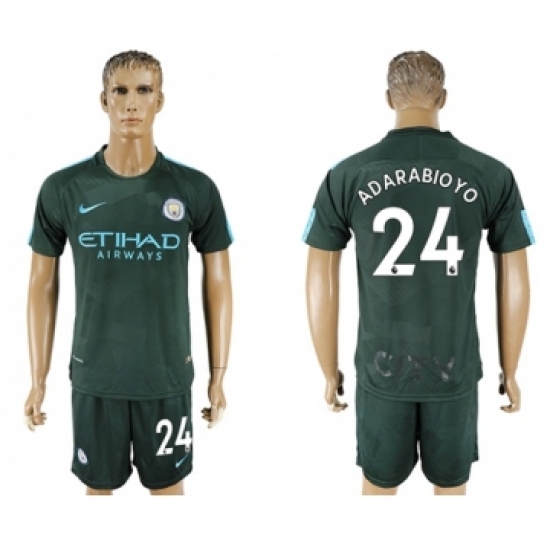 Manchester City 24 Adarabioyo Sec Away Soccer Club Jersey