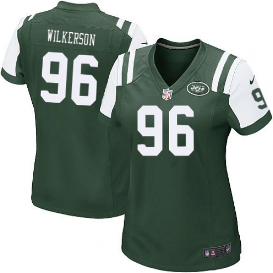 Women's Nike New York Jets 96 Muhammad Wilkerson Game Green Team Color NFL Jersey