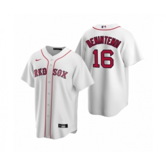 Youth Boston Red Sox 16 Andrew Benintendi Nike White Replica Home Jersey