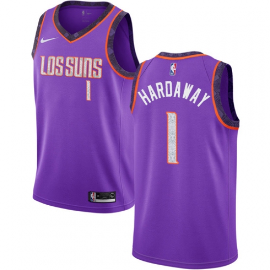 Men's Nike Phoenix Suns 1 Penny Hardaway Swingman Purple NBA Jersey - 2018 19 City Edition