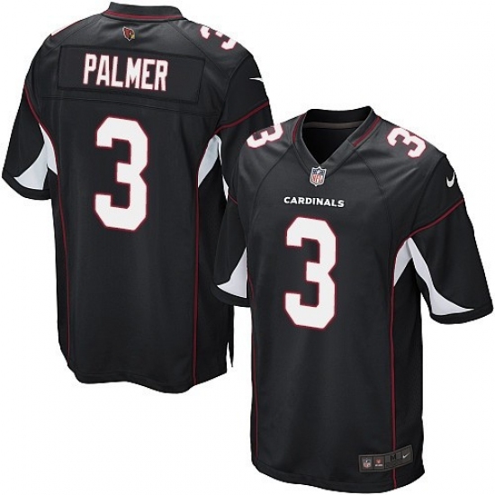 Men's Nike Arizona Cardinals 3 Carson Palmer Game Black Alternate NFL Jersey