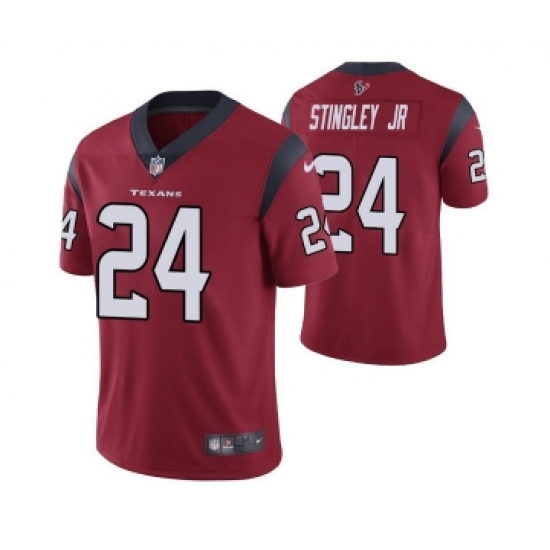 Men's Houston Texans 24 Derek Stingley Jr. Red Vapor Untouchable Limited Stitched Jersey