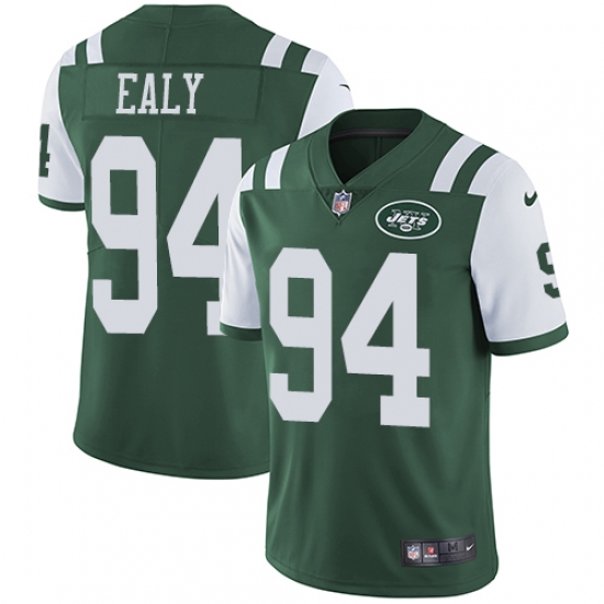 Men's Nike New York Jets 94 Kony Ealy Green Team Color Vapor Untouchable Limited Player NFL Jersey