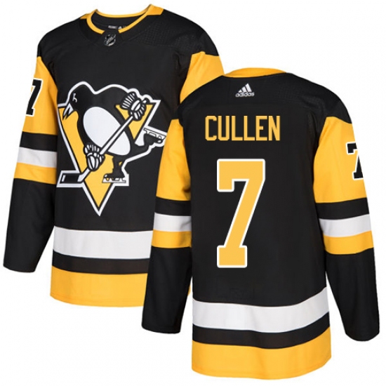 Men's Adidas Pittsburgh Penguins 7 Matt Cullen Premier Black Home NHL Jersey