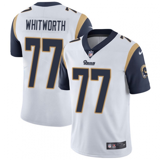 Youth Nike Los Angeles Rams 77 Andrew Whitworth White Vapor Untouchable Limited Player NFL Jersey