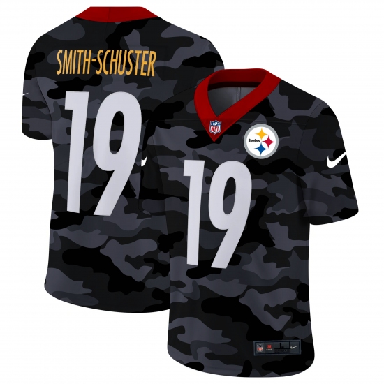 Men's Pittsburgh Steelers 19 JuJu Smith-Schuster Camo 2020 Nike Limited Jersey