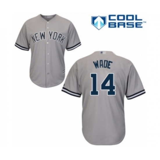 Youth New York Yankees 14 Tyler Wade Authentic Grey Road Baseball Player Jersey