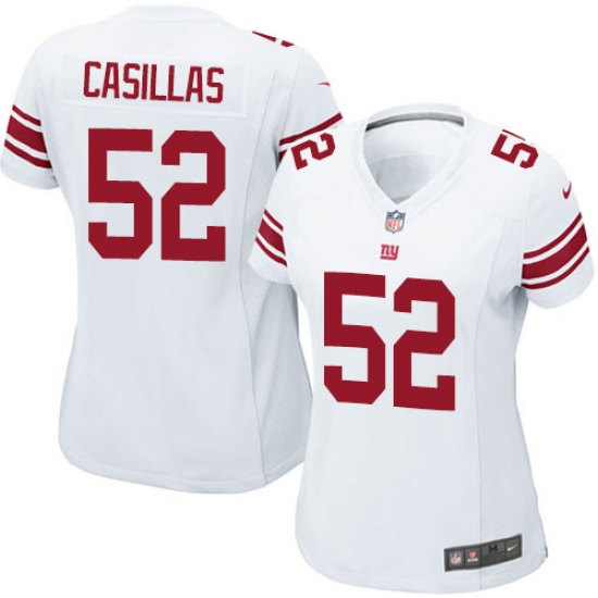 Women's Nike New York Giants 52 Jonathan Casillas Game White NFL Jersey