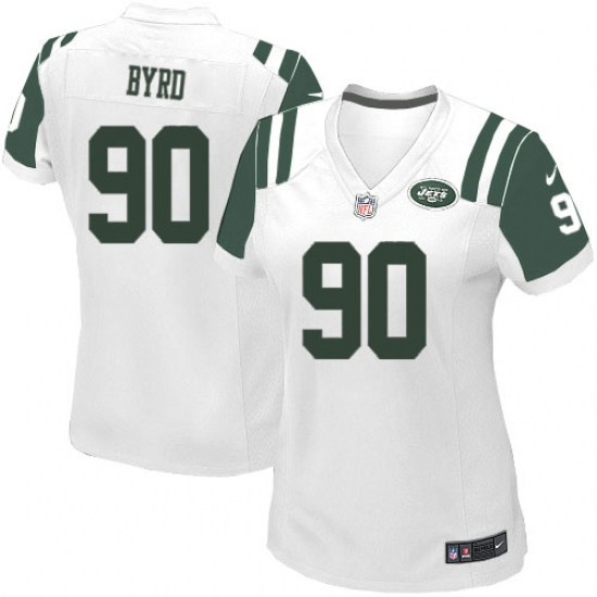Women's Nike New York Jets 90 Dennis Byrd Game White NFL Jersey