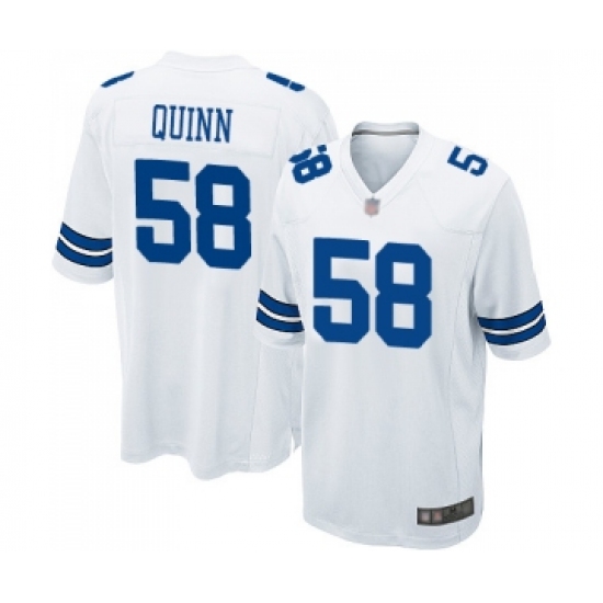 Men's Dallas Cowboys 58 Robert Quinn Game White Football Jersey