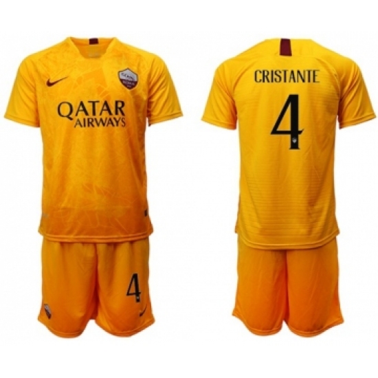 Roma 4 Cristante Third Soccer Club Jersey