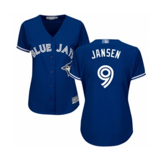 Women's Toronto Blue Jays 9 Danny Jansen Authentic Blue Alternate Baseball Player Jersey