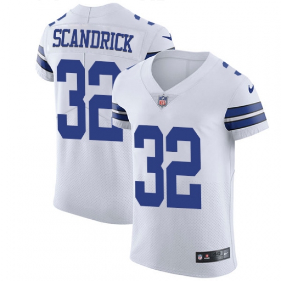 Men's Nike Dallas Cowboys 32 Orlando Scandrick Elite White NFL Jersey