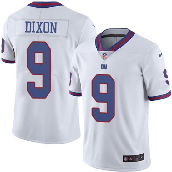 Men's Nike New York Giants 9 Riley Dixon Limited White Rush Vapor Untouchable NFL Jersey