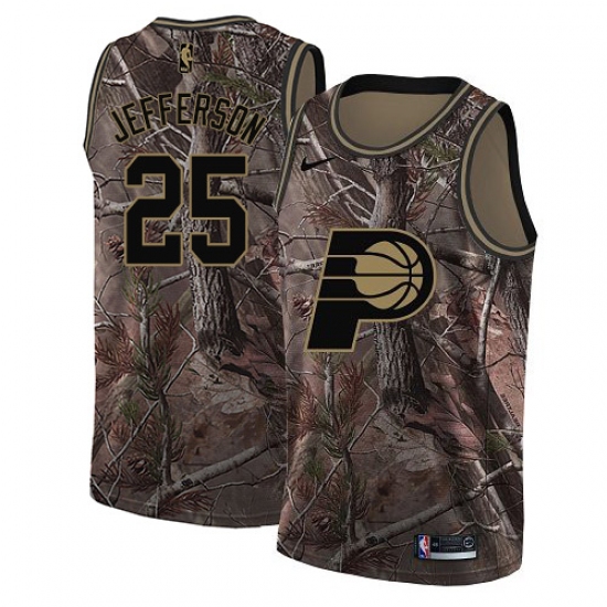 Youth Nike Indiana Pacers 25 Al Jefferson Swingman Camo Realtree Collection NBA Jersey