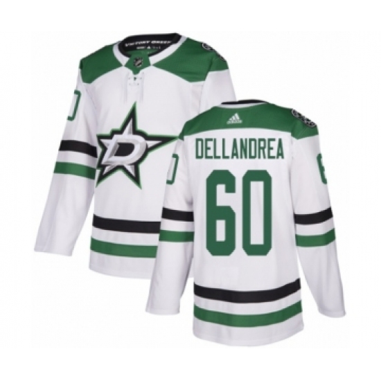 Men's Adidas Dallas Stars 60 Ty Dellandrea Authentic White Away NHL Jersey