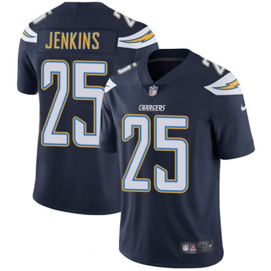 Youth Nike Los Angeles Chargers 25 Rayshawn Jenkins Navy Blue Team Color Vapor Untouchable Limited Player NFL Jersey