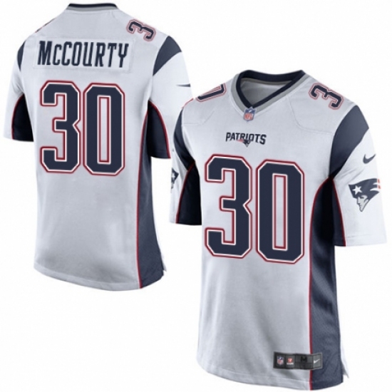 Men's Nike New England Patriots 30 Jason McCourty Game White NFL Jersey