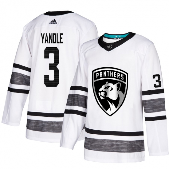 Men's Adidas Florida Panthers 3 Keith Yandle White 2019 All-Star Game Parley Authentic Stitched NHL Jersey