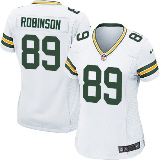 Women's Nike Green Bay Packers 89 Dave Robinson Game White NFL Jersey