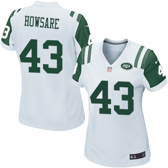 Women's Nike New York Jets 43 Julian Howsare Game White NFL Jersey
