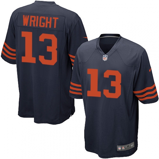 Men's Nike Chicago Bears 13 Kendall Wright Game Navy Blue Alternate NFL Jersey