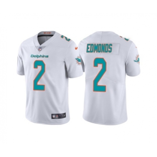 Men's Miami Dolphins 2 Chase Edmonds White Vapor Untouchable Limited Stitched Football Jersey