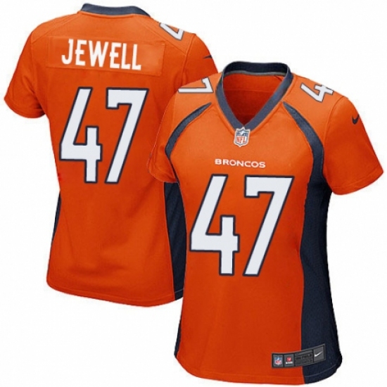 Women's Nike Denver Broncos 47 Josey Jewell Game Orange Team Color NFL Jersey