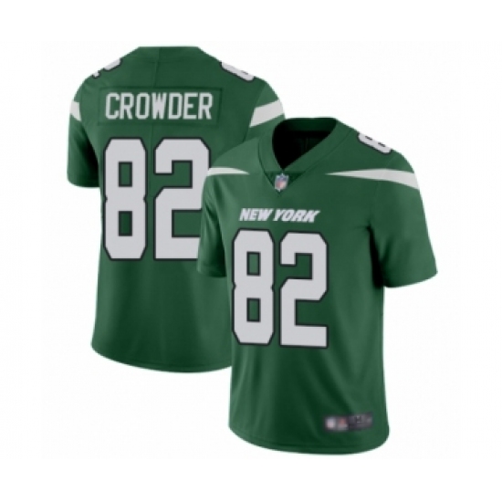 Men's New York Jets 82 Jamison Crowder Green Team Color Vapor Untouchable Limited Player Football Jersey