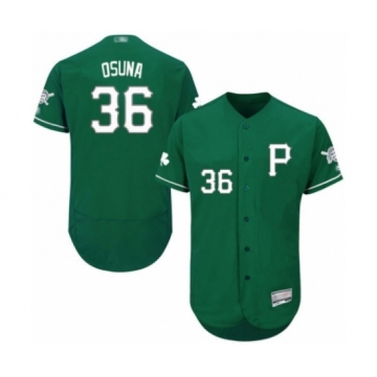 Men's Pittsburgh Pirates 36 Jose Osuna Green Celtic Flexbase Authentic Collection Baseball Player Jersey