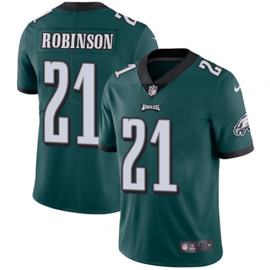 Youth Nike Philadelphia Eagles 21 Patrick Robinson Midnight Green Team Color Vapor Untouchable Limited Player NFL Jersey