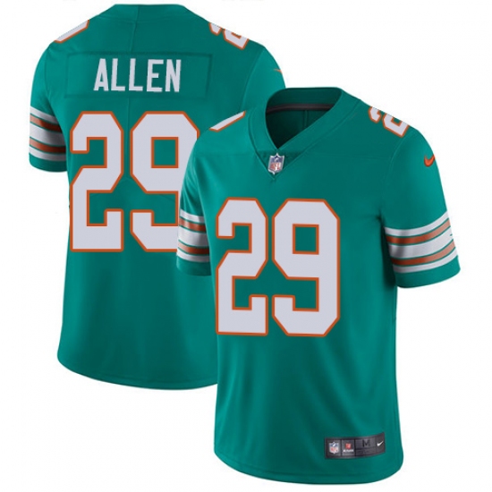 Youth Nike Miami Dolphins 29 Nate Allen Elite Aqua Green Alternate NFL Jersey