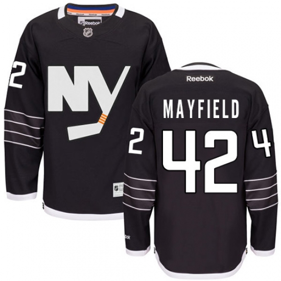 Youth Reebok New York Islanders 42 Scott Mayfield Authentic Black Third NHL Jersey