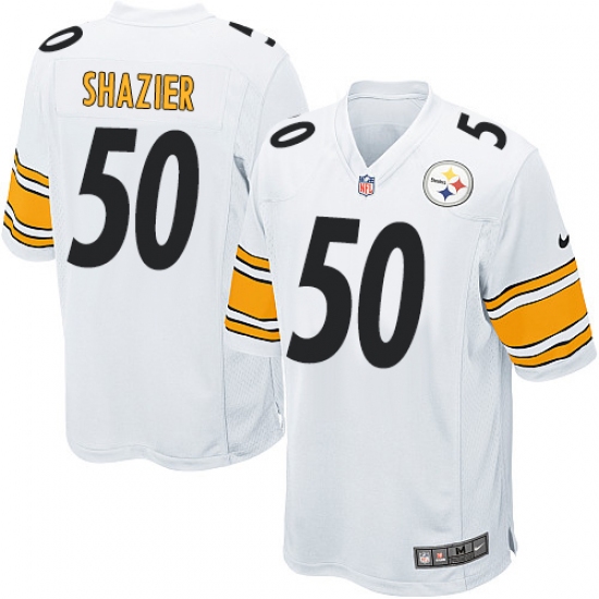 Men's Nike Pittsburgh Steelers 50 Ryan Shazier Game White NFL Jersey