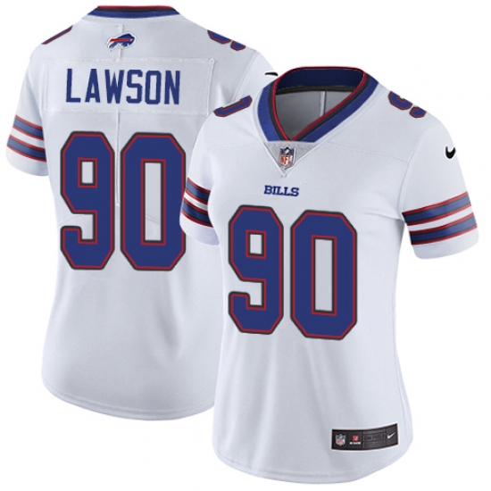 Women's Nike Buffalo Bills 90 Shaq Lawson Elite White NFL Jersey