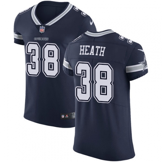Men's Nike Dallas Cowboys 38 Jeff Heath Navy Blue Team Color Vapor Untouchable Elite Player NFL Jersey