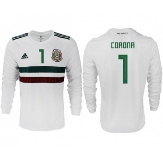 Mexico 1 Corona Away Long Sleeves Soccer Country Jersey