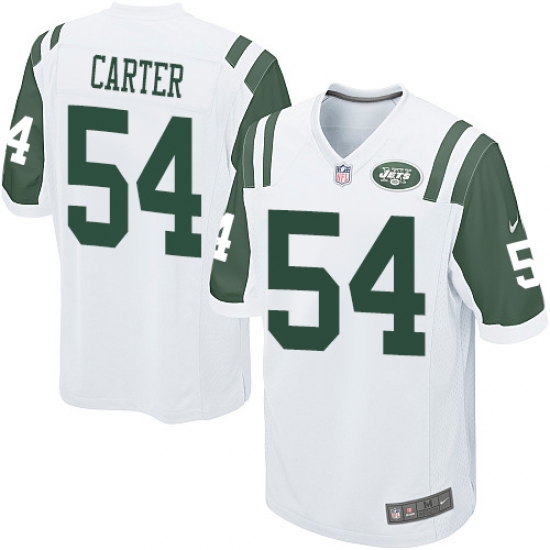 Men's Nike New York Jets 54 Bruce Carter Game White NFL Jersey