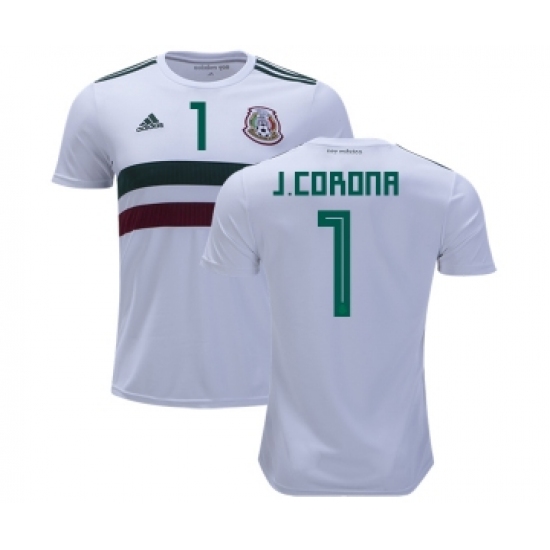 Mexico 1 J.Corona Away Kid Soccer Country Jersey