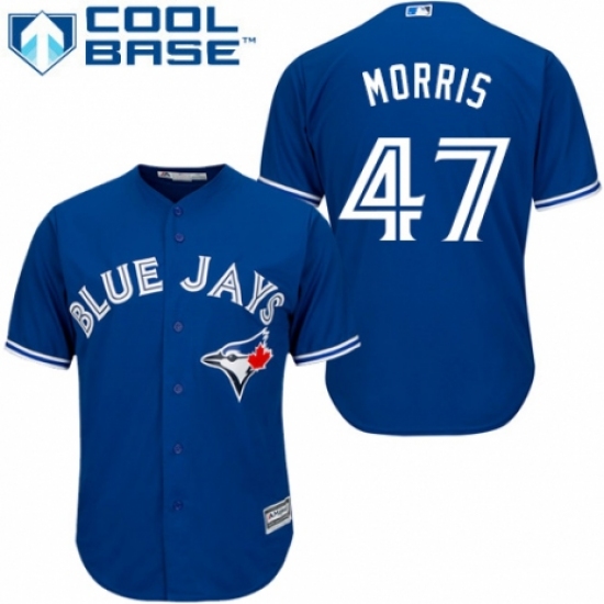 Youth Majestic Toronto Blue Jays 47 Jack Morris Authentic Blue Alternate MLB Jersey